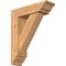 Ekena Millwork Traditional Traditional Smooth Bracket w/ Offset Brace, Western Red Cedar, 5 1/2"W x 18"D x 22"H BKT0604X18X22TRA01SWR - alternate 1
